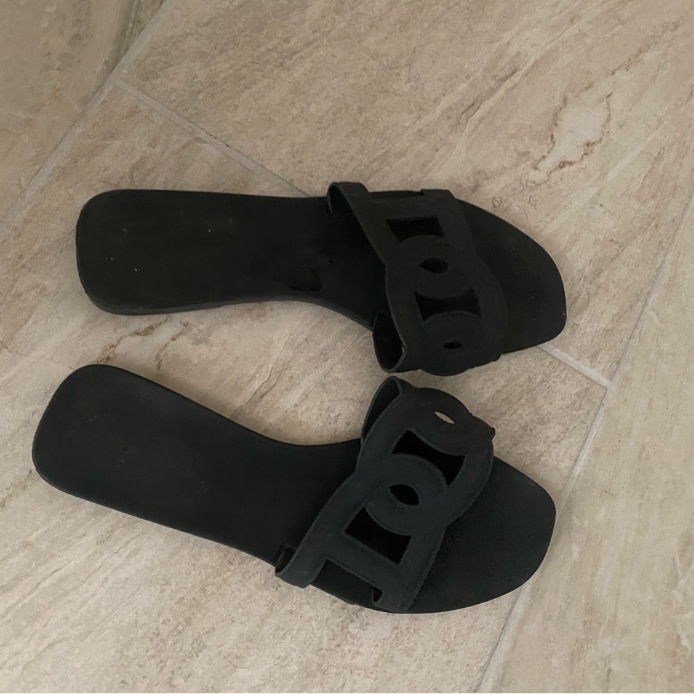 Elegant Black Women's Slide Sandals stylish